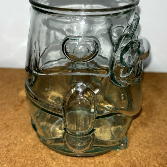 Santa Drinking Glasses Set Of 3 Clear Eggnog 5x3" - Picture 5 of 6